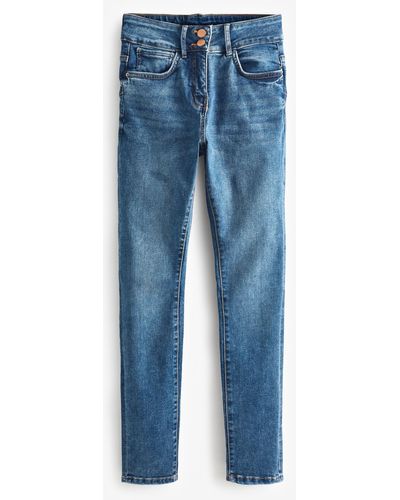 Next Fit- Figurverbessernde Skinny-Jeans (1-tlg) - Blau