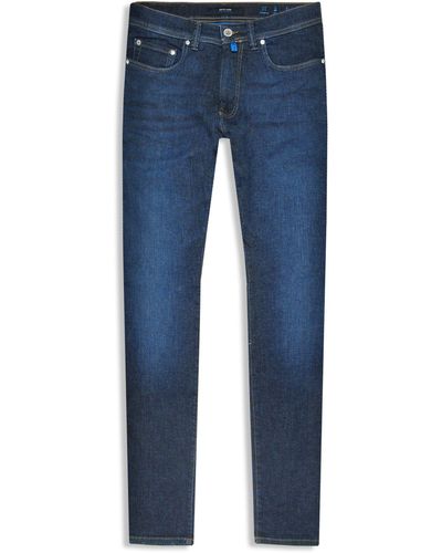 Pierre Cardin 5-Pocket-Jeans Lyon Tapered Futureflex Stretch Denim - Blau