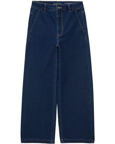 Tom Tailor 5-Pocket-Jeans Culotte - Blau