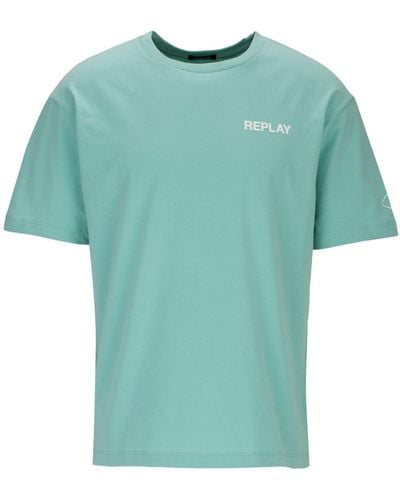 Replay Rundhalsshirt in Schwarz für Herren | Lyst DE | T-Shirts
