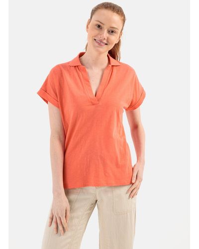Camel Active Poloshirt aus Organic Cotton Shirts_Poloshirt - Orange