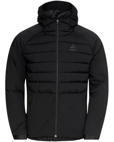 Odlo Kurzjacke Jacket Insulated Ascent S-Thermic Hooded - Blau