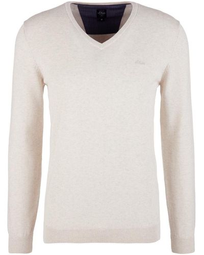 S.oliver Sweatshirt Pullover langarm - Weiß