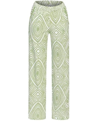 Ringella Pyjamahose Schlafanzughose (1-tlg) Modisches Design - Weiß