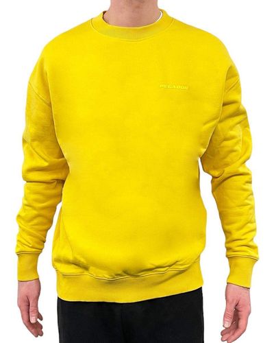 PEGADOR Sweater Logo Gum Oversized vintage washed solar yellow - Gelb