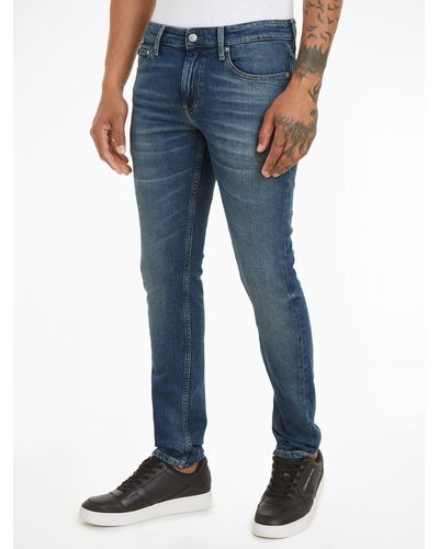 Calvin Klein Calvin Klein -fit-Jeans SLIM in klassischer 5-Pocket-Form - Blau
