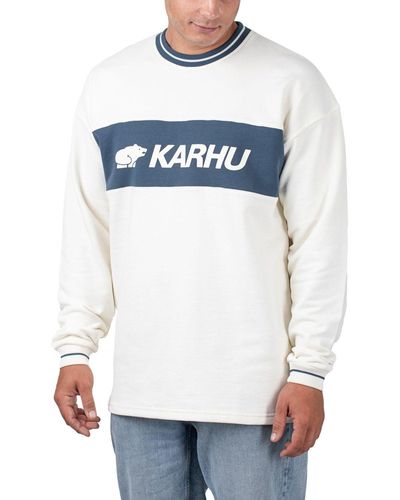 Karhu Sweater Blocked Logo Sweatshirt - Blau
