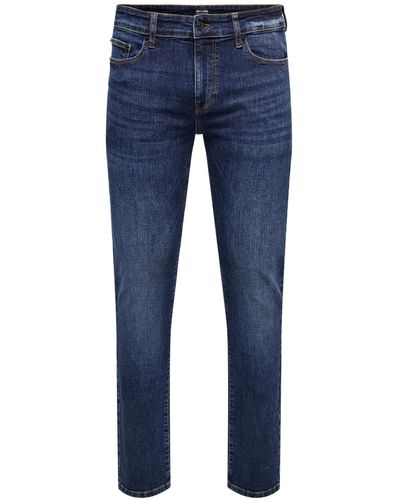 Only & Sons Jeans Slim Fit Denim Pants 7140 in Blau