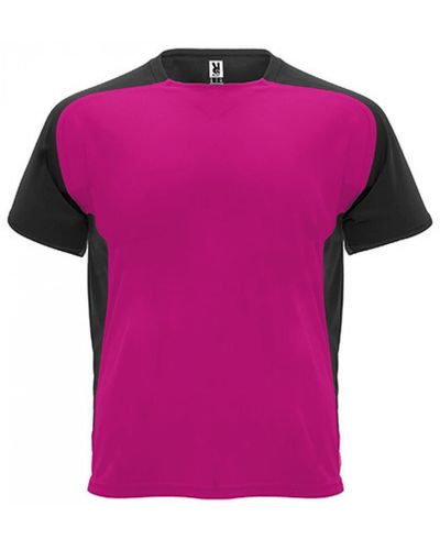 Roly Rundhalsshirt Bugatti T-Shirt - Pink