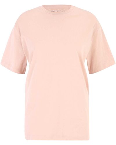 Aéropostale T-Shirt (1-tlg) Plain/ohne Details - Pink