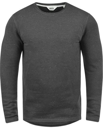 Solid Sweatshirt SDNappo Sweatpullover mit Naps - Grau