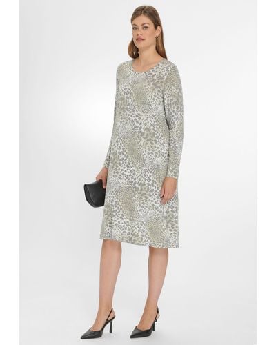 Anna Aura A-Linien-Kleid Cotton mit modernem Design - Grau