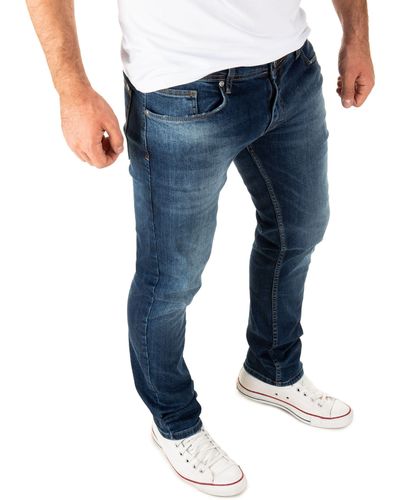 WOTEGA Slim-fit- Stretch Jeanshose Justin Jeans mit Stretchanteil - Blau
