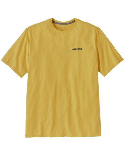 Patagonia T-Shirt P-6 Logo Responsibili-Tee - Gelb