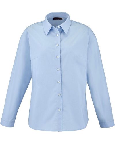Lafont Langarmhemd Bluse Langarm Chenin - Blau