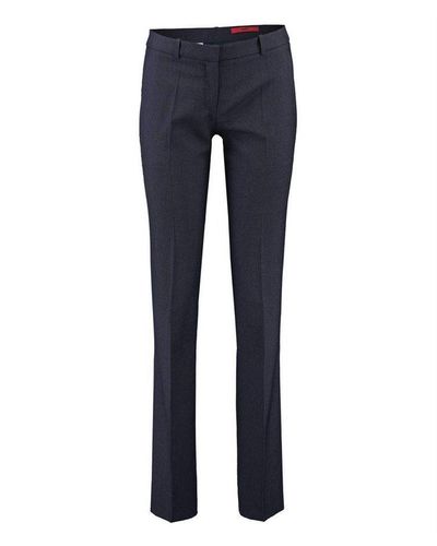 HUGO Shorts blau regular (1-tlg)