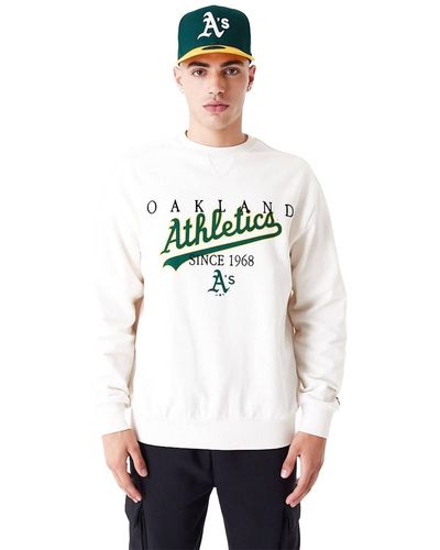 KTZ Sweater Sweatpulli MLB Lifestyle Oakland Athletics - Weiß