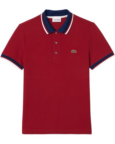 Lacoste Poloshirt Regular Fit Kurzarm (1-tlg) - Rot