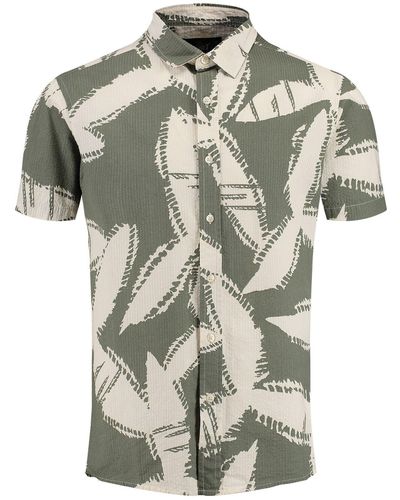 Key Largo Langarmhemd Hemd MSH SPARX Regular Fit Kurzarm (1-tlg) - Grau