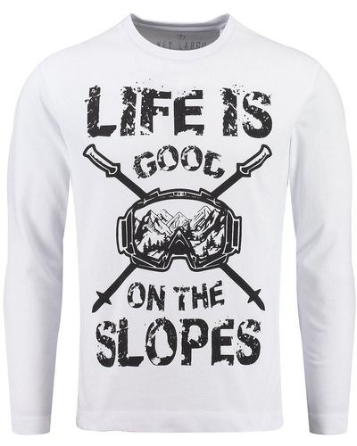 Key Largo Sweatshirt MSW SLOPES round - Weiß