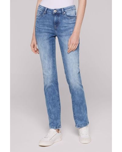 SOCCX Regular-fit-Jeans mit normaler Leibhöhe - Blau