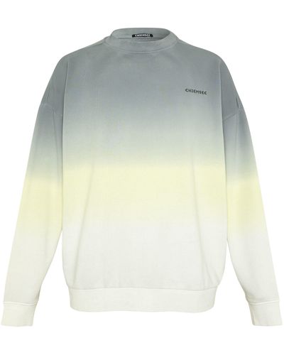 Chiemsee Sweatshirt mit Backprint und Effekt-Färbung 1 - Weiß