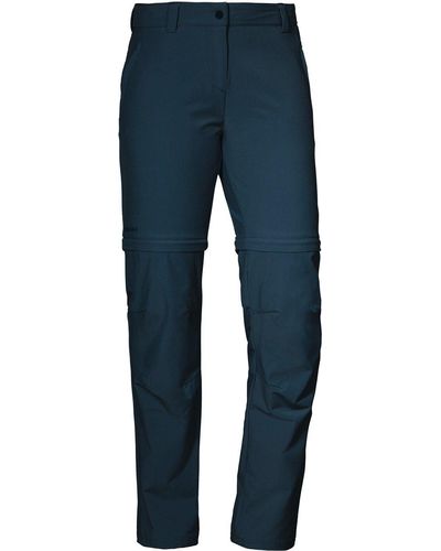 Schoeffel Trekkinghose Pants Ascona Zip Off DRESS BLUES - Blau
