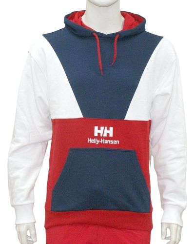 Helly Hansen Urban Retro Hoodie blue/white/red (1-tlg) - Blau