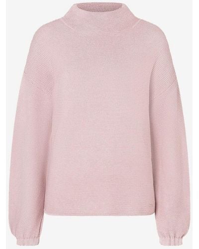 MORE&MORE &MORE Sweatshirt Pullover with Turtle Neck - Pink
