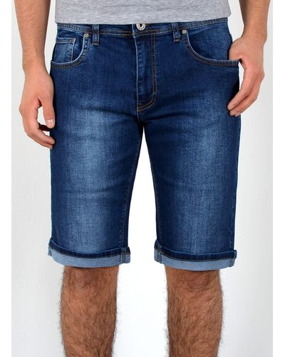 ESRA Jeansshorts A362 Jeans Shorts kurze Hose - Blau