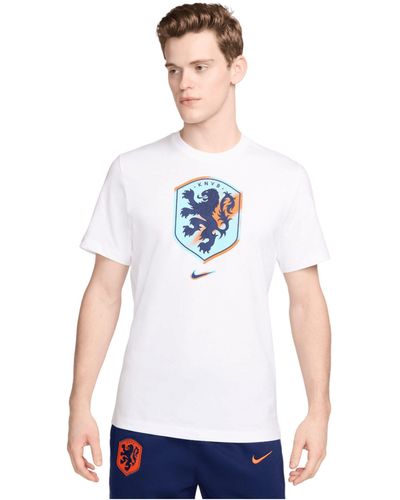 Nike Niederlande Crest T-Shirt EM 2024 default - Weiß