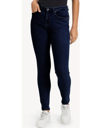 Tamaris Slim-fit-Jeans mit Logo-Badge - Blau