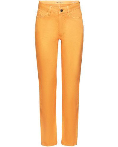 Esprit Jeans Twillhose im Mom Fit - Orange