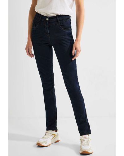 Cecil Slim-fit-Jeans im Style Toronto - Blau