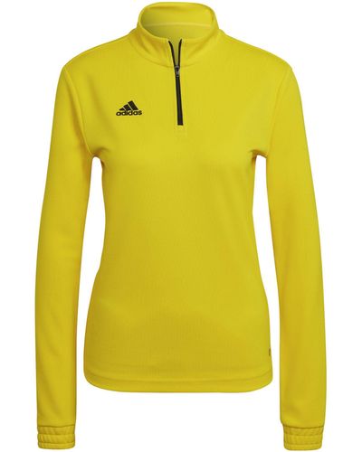 adidas Fußball - Teamsport Textil - Sweatshirts Entrada 22 HalfZip Sweatshirt - Gelb