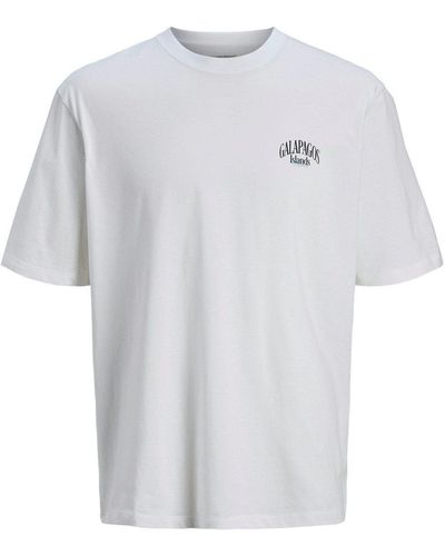 Jack & Jones T-Shirt JORCONTE TEE SS CREW NECK SN STYD P - Weiß