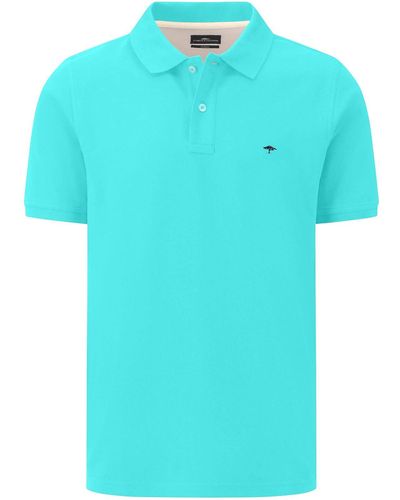 Fynch-Hatton Poloshirt Basic Polo, Supima - Blau