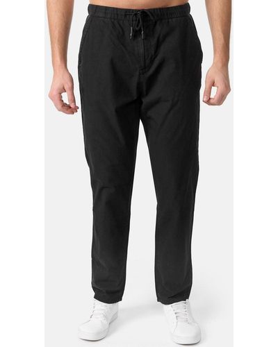 Tazzio Stoffhose A108 Leinenhose Optik - Schwarz