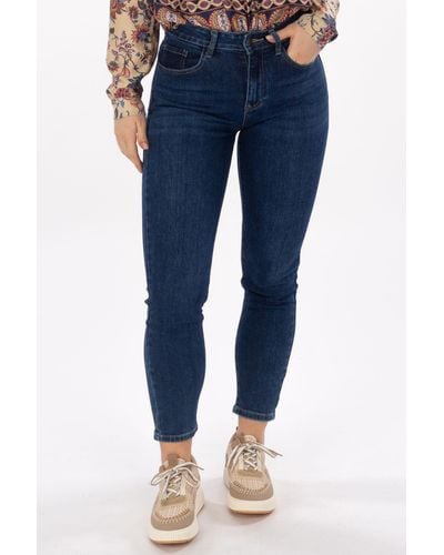 La Strada High-waist-Jeans Skinny Fit - Blau