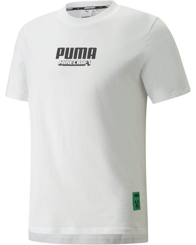 PUMA T-Shirt X Minecraft Graphic - Weiß