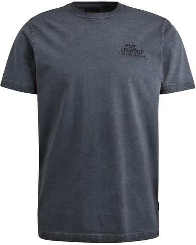 PME LEGEND Kurzarmshirt Short sleeve r-neck single jersey - Grau