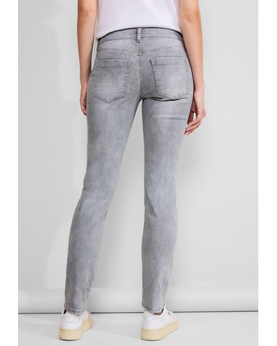 Street One Slim-fit-Jeans in grauer Waschung