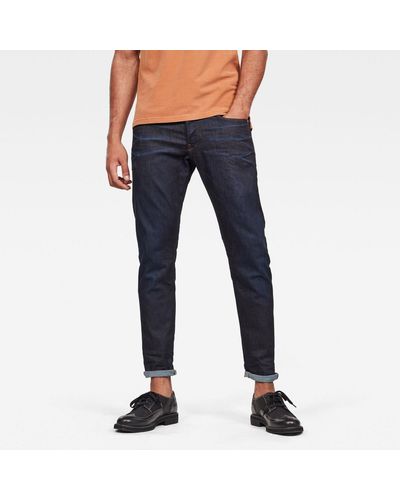 G-Star RAW Tapered-fit-Jeans 3301 Regular Tapered - Blau