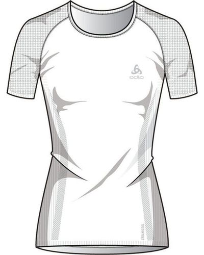 Odlo T-Shirt Bl Top Crew Neck /S Performance X-Light Eco - Weiß