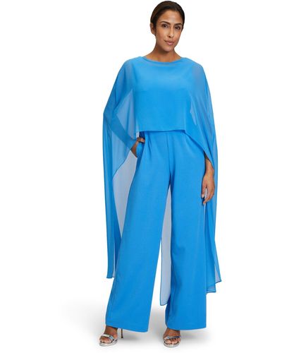Vera Mont Jumpsuit im Layer Look (1-tlg) Form - Blau