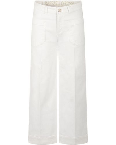 RAFFAELLO ROSSI 5-Pocket-Jeans Miru 6/8 - Weiß