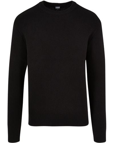Urban Classics Strickpullover Heavy Oversized Sweater (1-tlg) - Schwarz