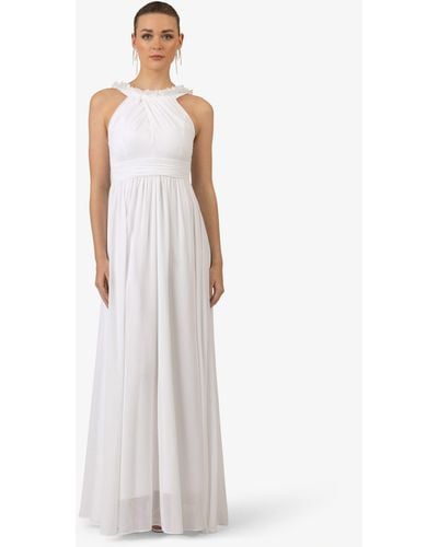 Kraimod Abendkleid aus hochwertigem Polyester Material mit Rückenausschnitt - Weiß