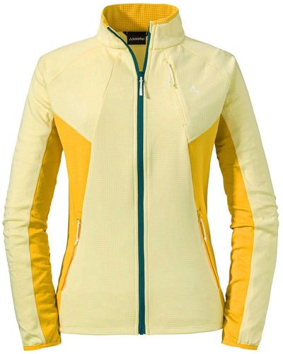 Schoeffel Fleecejacke Fleece Jacket Rotwand mit Daumenschlaufe - Gelb