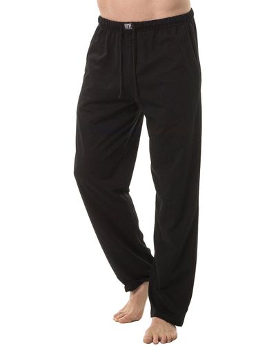 KUMPF Loungehose Pyjamahose Bio Cotton (Stück, 1-tlg) hohe Markenqualität - Schwarz